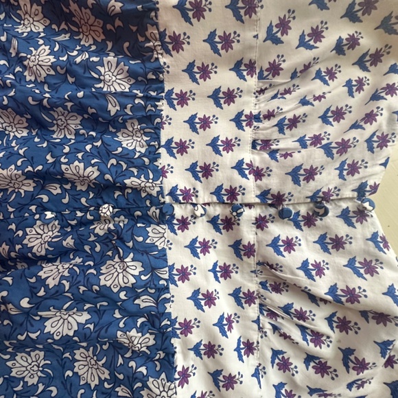 J.Crew button front maxi dress in mixed block print - Picture 7 of 7